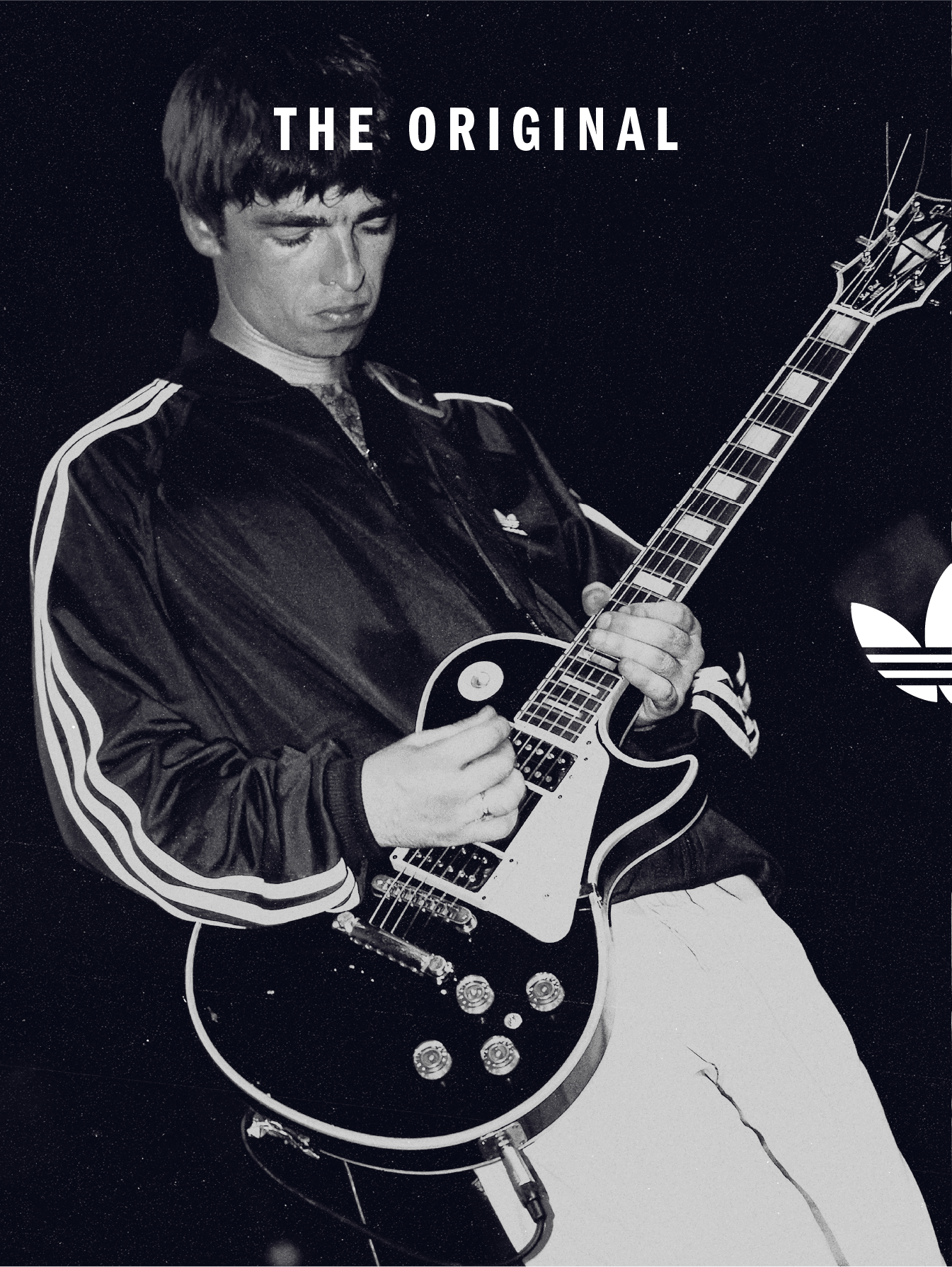 Noel Gallagher with a Les Paul — archival ‘The Original’ portrait
