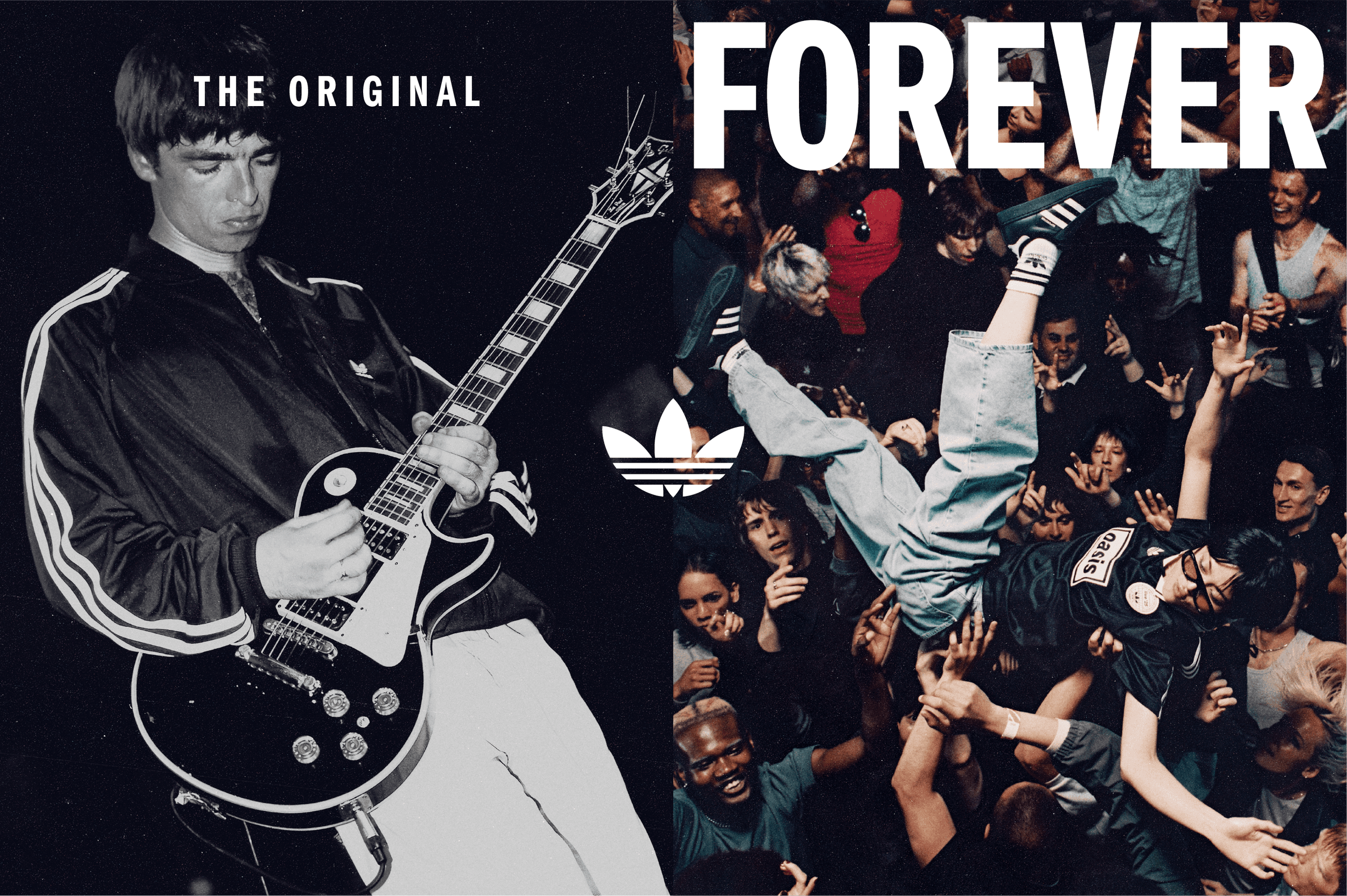 Oasis x Adidas — ‘The Original / Forever’ print and OOH artwork